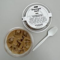 Overnight Oats and Iced Latte  at Verve Coffee Roasters in Manhattan Beach