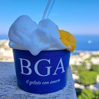 Lemon and mango sorbets at BGA in Piazzetta in Capri