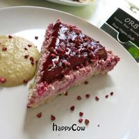 White Chocolate & Raspberry Cheesecake at ORB Cafe in Edinburgh