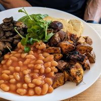 Vegan brunch at Brown Bag Cafe & Eco Shop in Skipton
