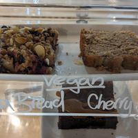 Vegan cakes at Brown Bag Cafe & Eco Shop in Skipton