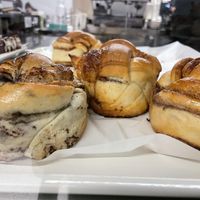 2 types of buns: Cinnamon and poppy seed  at Voch Luys Voch Mut - Ոչ լույս Ոչ մութ in Yerevan
