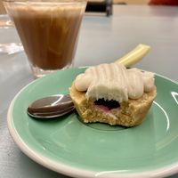 Blueberry filled tart 9/10  at Voch Luys Voch Mut - Ոչ լույս Ոչ մութ in Yerevan
