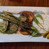 Main course at Chef Rob's Gourmet Café in Hopkins