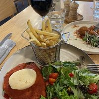 Vegan schnitzel  at Belair Hotel in Blackwood
