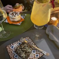 Tiramisu and brownies (all vegan)  at MamaMomo - Cucina Ibrida & Cocktail Bar in Rome