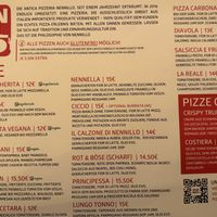 Menu.  at Nennillo in Bonn