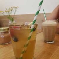 Iced tea at botànic in Barcelona