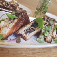 Truffle grilled sandwich at botànic in Barcelona