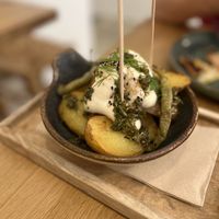 Patatas bravas   at botànic in Barcelona