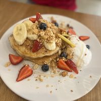 Fruity pancakes   at botànic in Barcelona