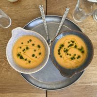 Gazpacho of the day  at botànic in Barcelona