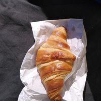Croissant to go at botànic in Barcelona