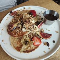 Pancakes at botànic in Barcelona