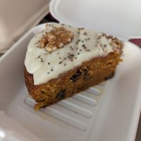 carrot cake at botànic in Barcelona