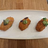 croquettes at botànic in Barcelona