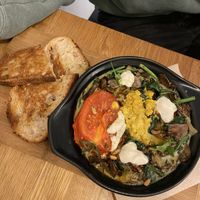 Shakshuka 100 % recommend super super delicious !!! #Veganuary at botànic in Barcelona