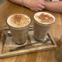 Dirty chai  at botànic in Barcelona