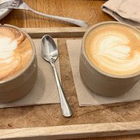 Nice coffee  at botànic in Barcelona