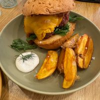 Burger (from daily menu) at botànic in Barcelona