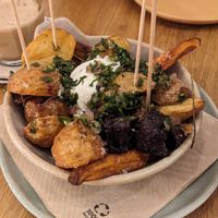 Bravas at botànic in Barcelona