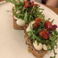 Toast at botànic in Barcelona