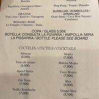 Drinks menu (6 of 7) at botànic in Barcelona