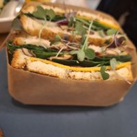 Sandwich de setas trufado at botànic in Barcelona