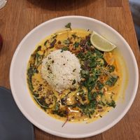 Curry verde at botànic in Barcelona