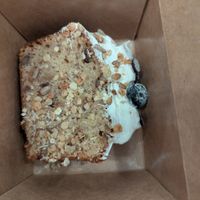 Banana bread at botànic in Barcelona