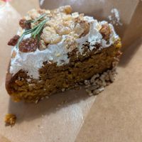Carrot cake at botànic in Barcelona