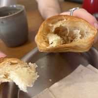 croissant at botànic in Barcelona