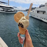 Lot of vegan choice! Every tast on the picture is vagan! at Rossi La Bottega Del Gelato in 