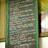 Great choice of quality smoothies. at Aloha 'Aina Juice Cafe in Lihue