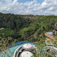 Views at Kepitu Restaurant in Ubud