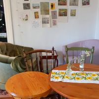 beautiful interior at Green Fika in Vimmerby