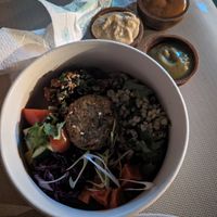 Vegan bowl at Atlas Beach Club in Canggu