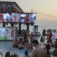 Fire dance at Atlas Beach Club in Canggu