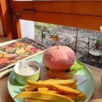 Vegan Meat Burger at IVEGAN SUPERSHOP BEN THANH - Healthy Plant Based Cafe in Ho Chi Minh City