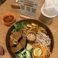 Saigon Bowl with vegan fishsauce  at IVEGAN SUPERSHOP BEN THANH - Healthy Plant Based Cafe in Ho Chi Minh City