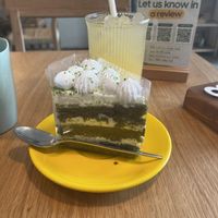 Vegan matcha cake  at IVEGAN SUPERSHOP BEN THANH - Healthy Plant Based Cafe in Ho Chi Minh City