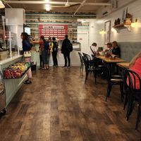 Inside at Good Day Cafe and Moomers Homemade Ice Cream Shop in Mackinac Island