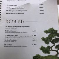 Speisekarte Reisnudelsalat / menu rice-noodle salad  at Ngon Veggie in Cologne