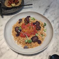 Migas at La Huerta Funky Castizo in Madrid