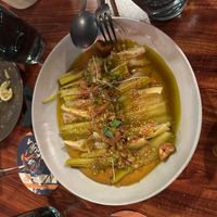 Puerros at La Huerta Funky Castizo in Madrid