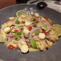 Starter / Ceviche at La Huerta Funky Castizo in Madrid