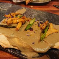 Pizza at La Huerta Funky Castizo in Madrid