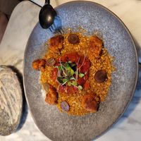 Migas at La Huerta Funky Castizo in Madrid