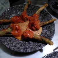 Bravas de bimi at La Huerta Funky Castizo in Madrid