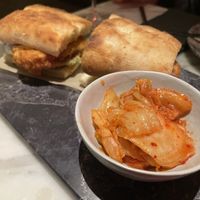 Musshroom burger  at La Huerta Funky Castizo in Madrid